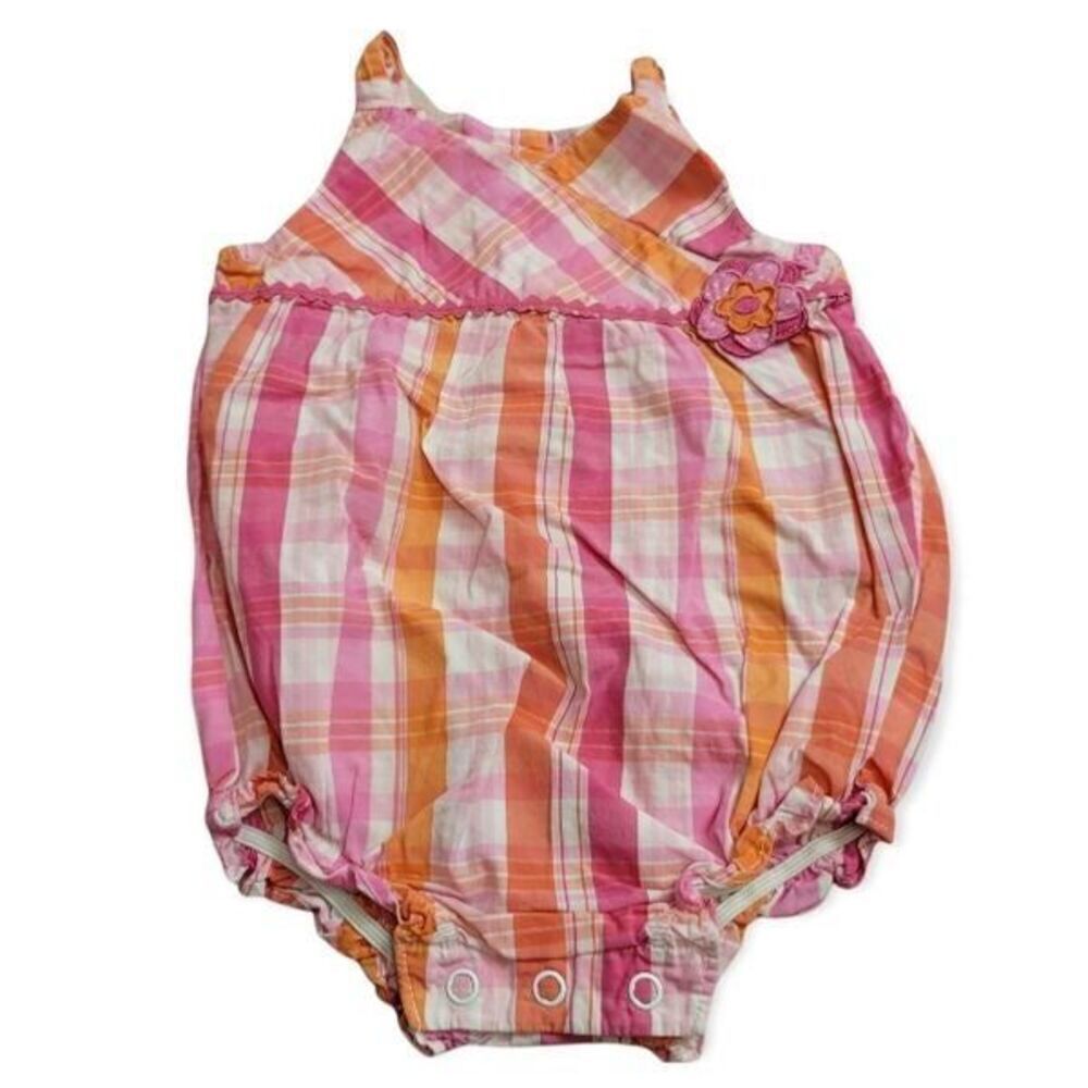 Carter's plaid romper 18mo